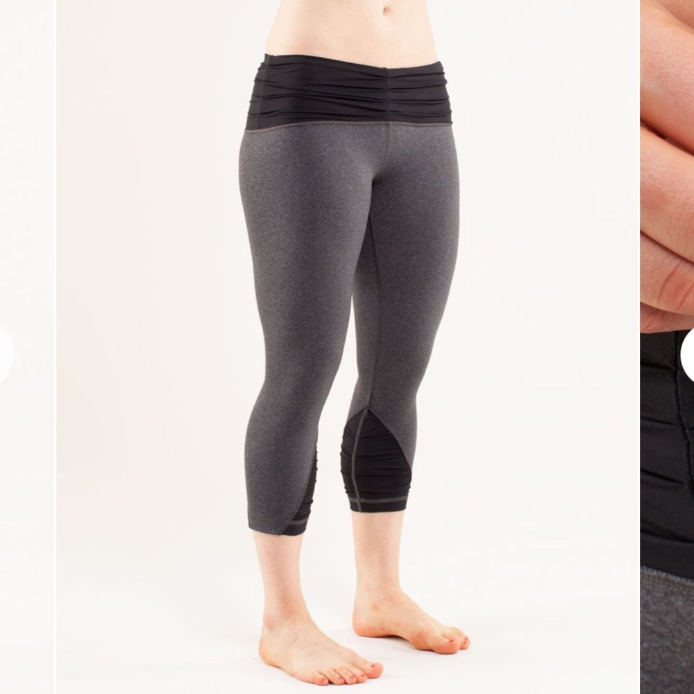 Lululemon Embrace Ruched Cropped Leggings Crops Dance 4 Small